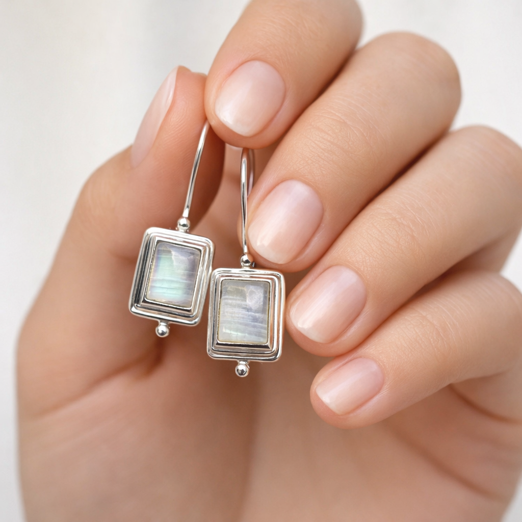 Boucles d'oreilles en pierre de lune Chic Neliö