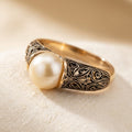 Bague Filigrane Perle en Or