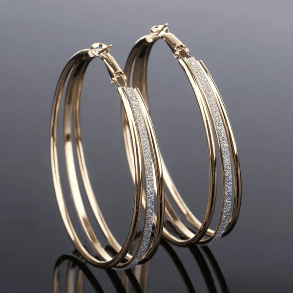 Boucles d'oreilles rétro en or