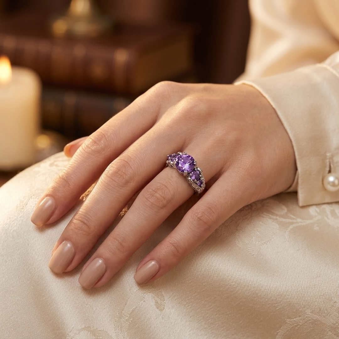 Bague Améthyste Vintage en Argent