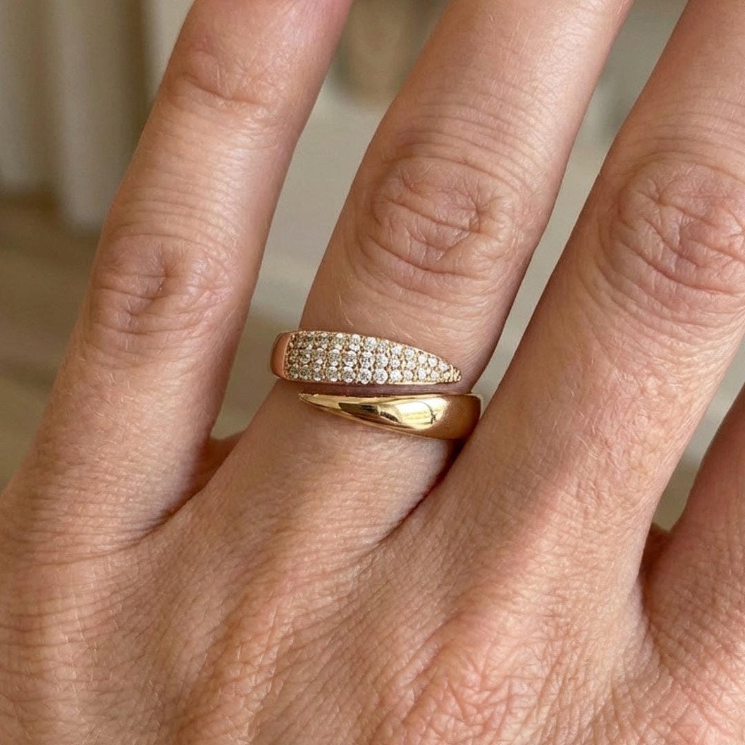 Bague Torsadée Lisse