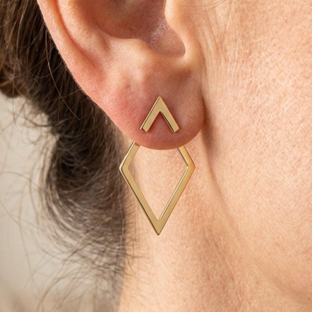 Boucles d'oreilles géométriques bohèmes