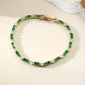 Bracelet de tennis Baguette Smaragdi