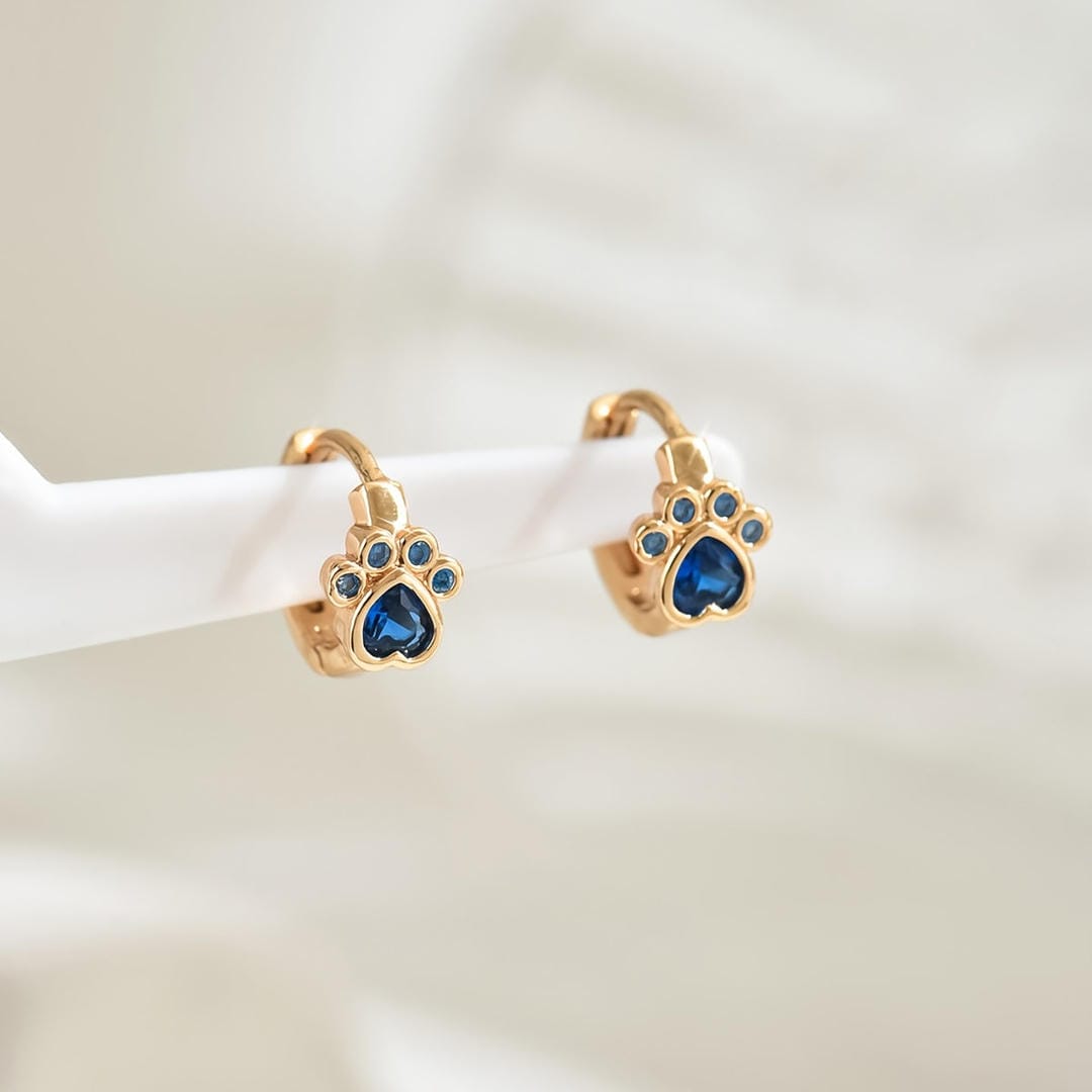 Boucles d'oreilles Huggie Safiiri Paw