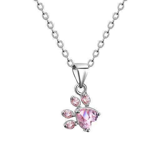 Ensemble de bijoux en or rose – 4 pièces bague en zircon, collier, boucles d'oreilles, bracelet
