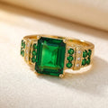 Bague Émeraude Multi-Pierres en Or