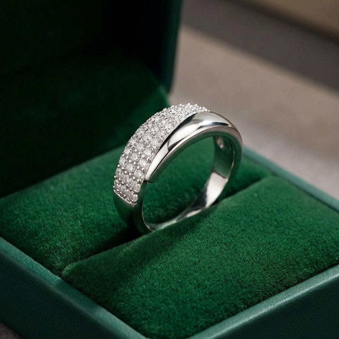 Bague croisée élégante