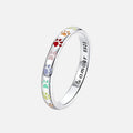 Bague en argent sterling avec design en forme de patte