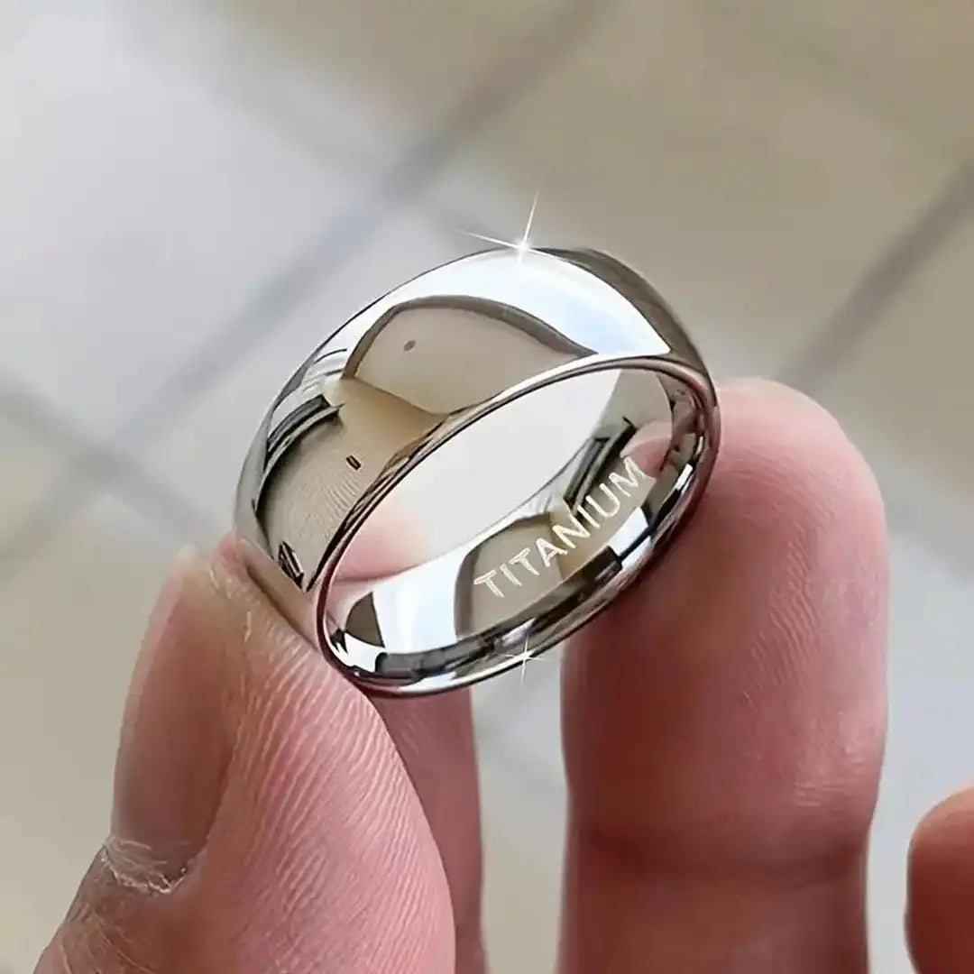 Bague en acier titane 6mm