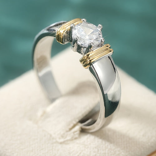 Bague en Zirconium Luxe Encastré