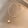 Collier en perles brillantes