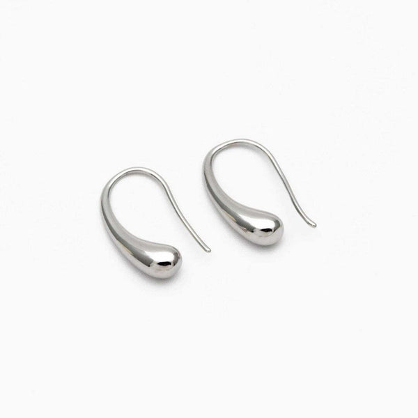 Boucles d'oreilles goutte en or et argent antique