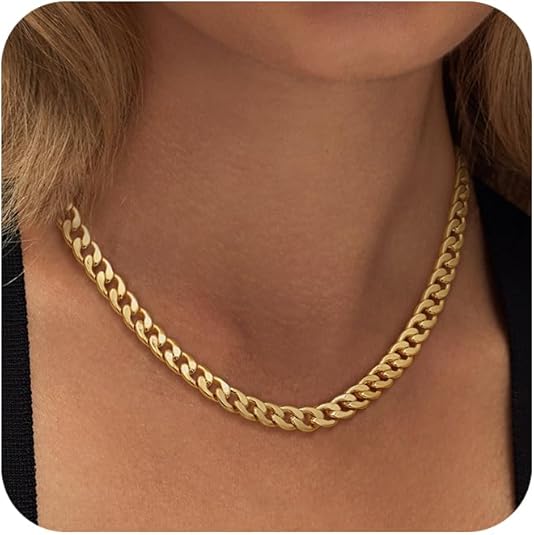 Cavaro™ | Collier maille cubaine épaisse doré
