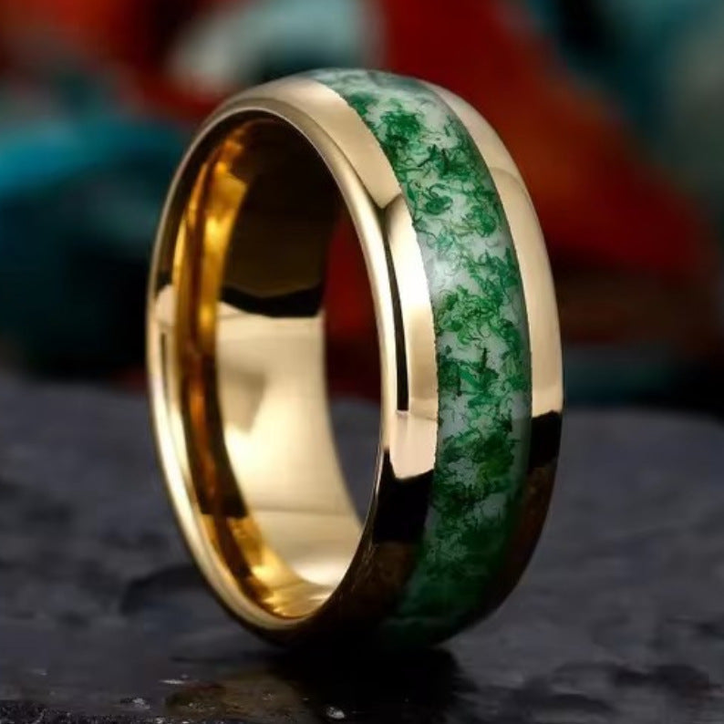Bague Plongée Or Vert Foncé