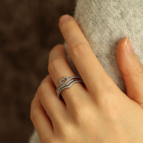 Bague Empilable Wish Bone Shining Love