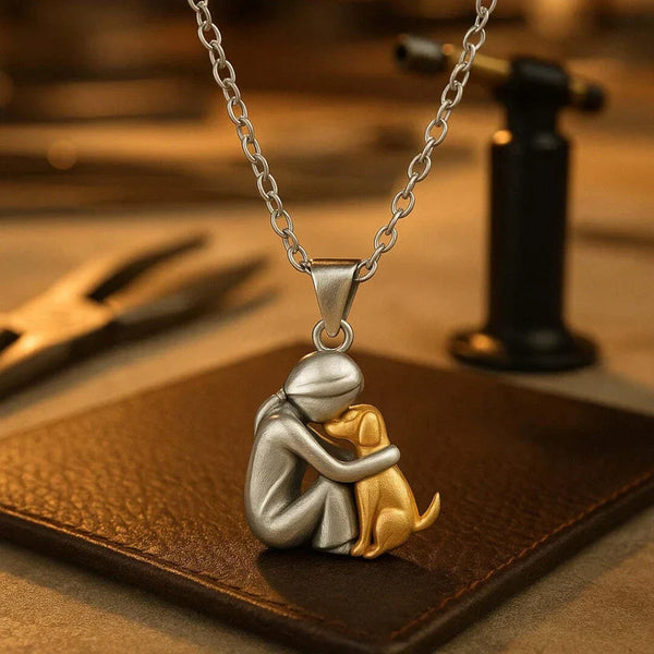 " Forever Your Sydän " Pendentif Collier Dog Hug