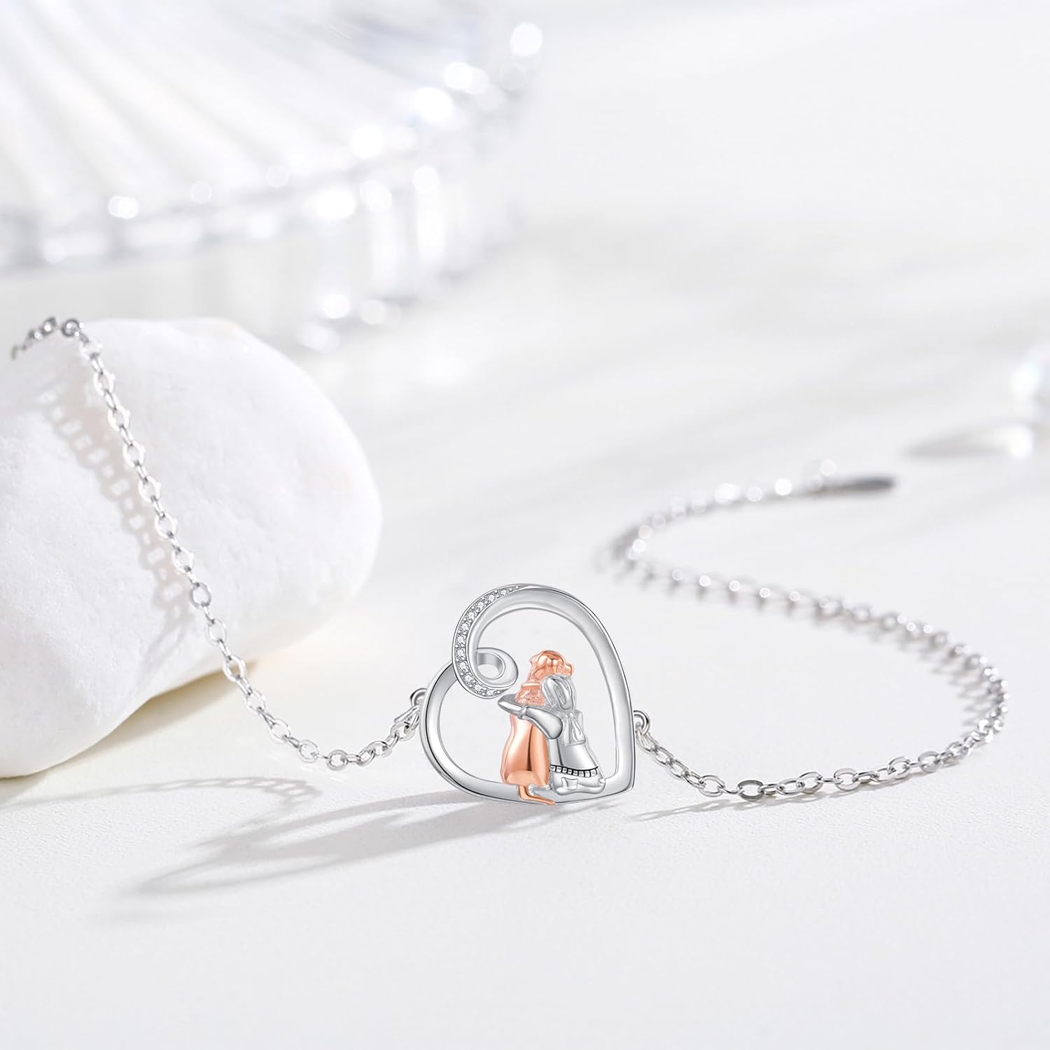 Bracelet ajustable de bonheur simple et charmant