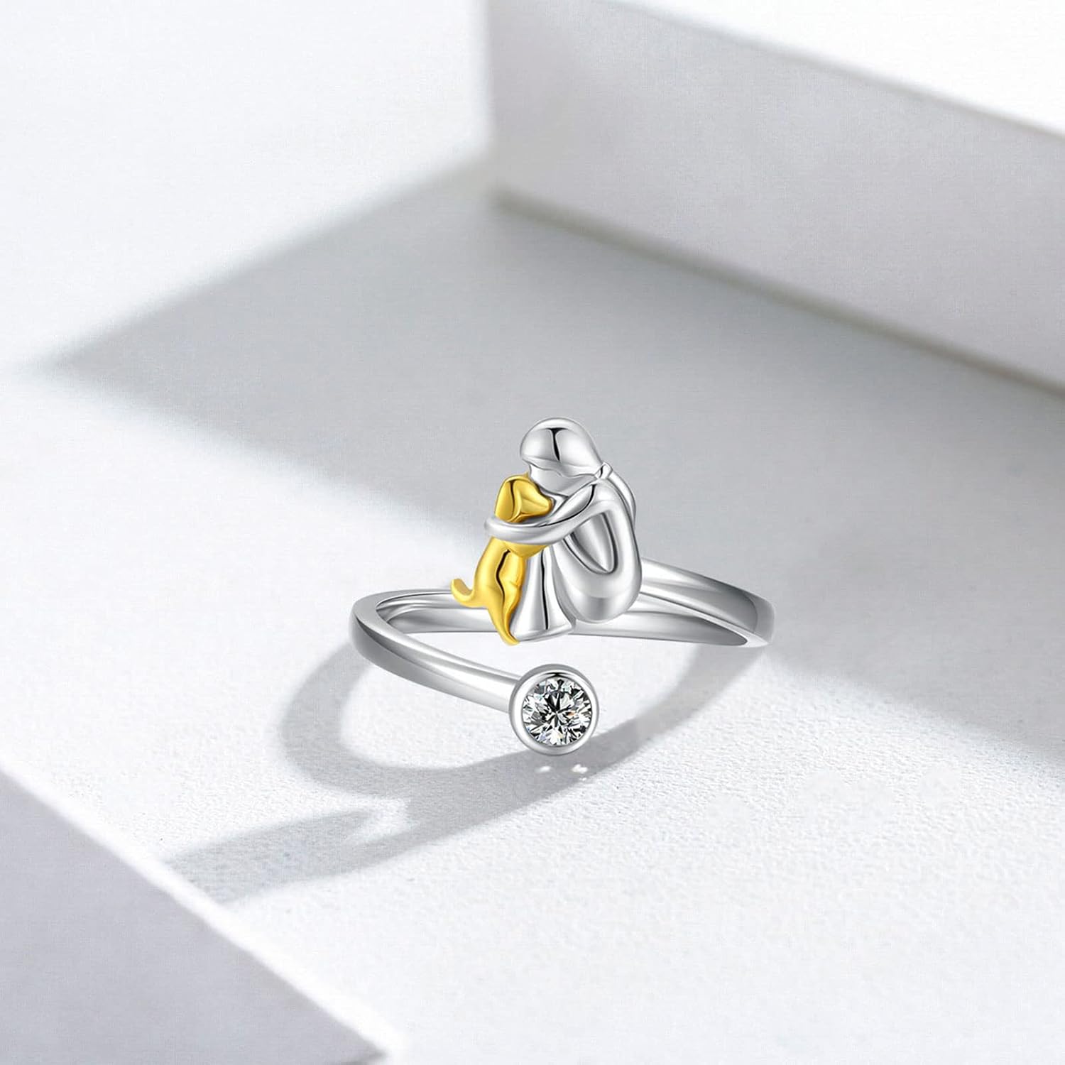 Bague pour homme en argent sterling 925 avec zircon, réglable et fabriquée à la main