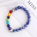 Bracelet souvenir pont arc-en-ciel – perles 7 chakras cadeau pour la perte d'un animal de compagnie
