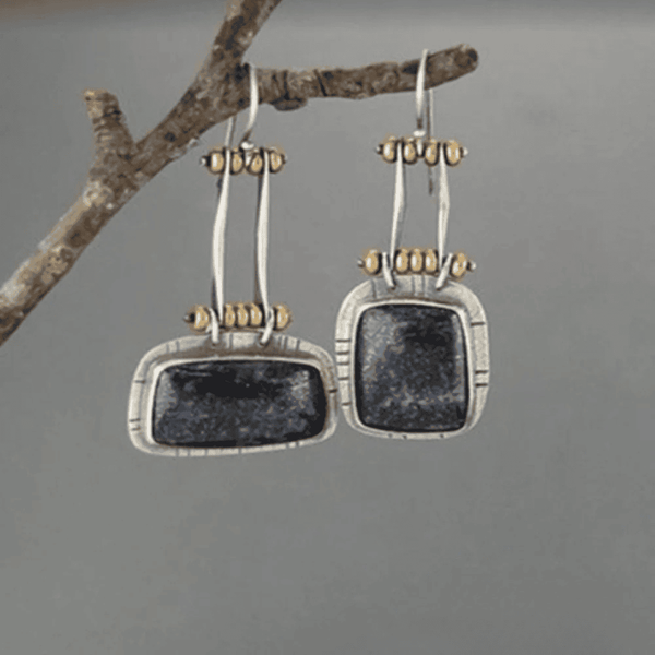 Boucles d'oreilles vintage en argent classique