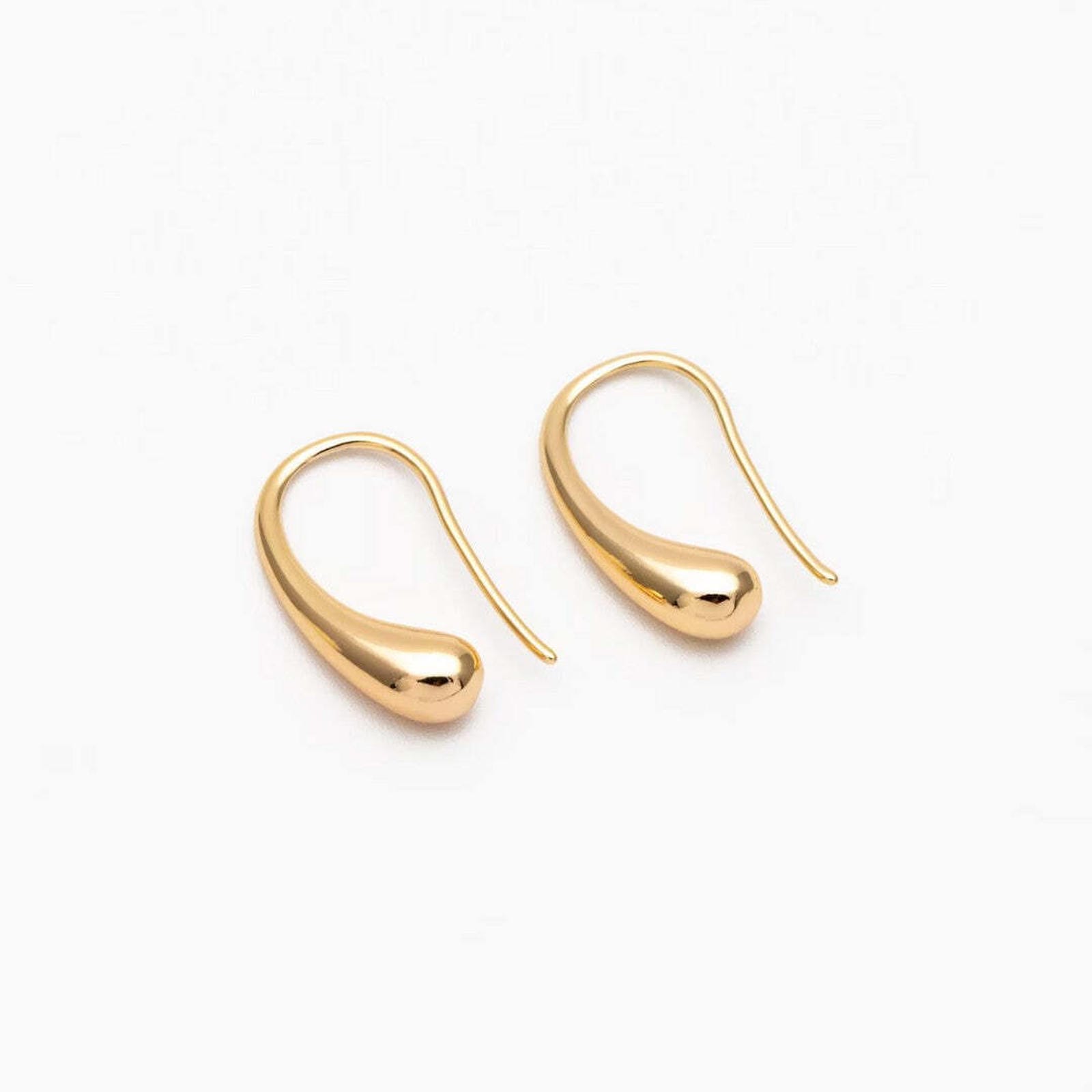 Boucles d'oreilles goutte en or et argent antique