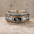 Bague Héritage en Argent Gravé