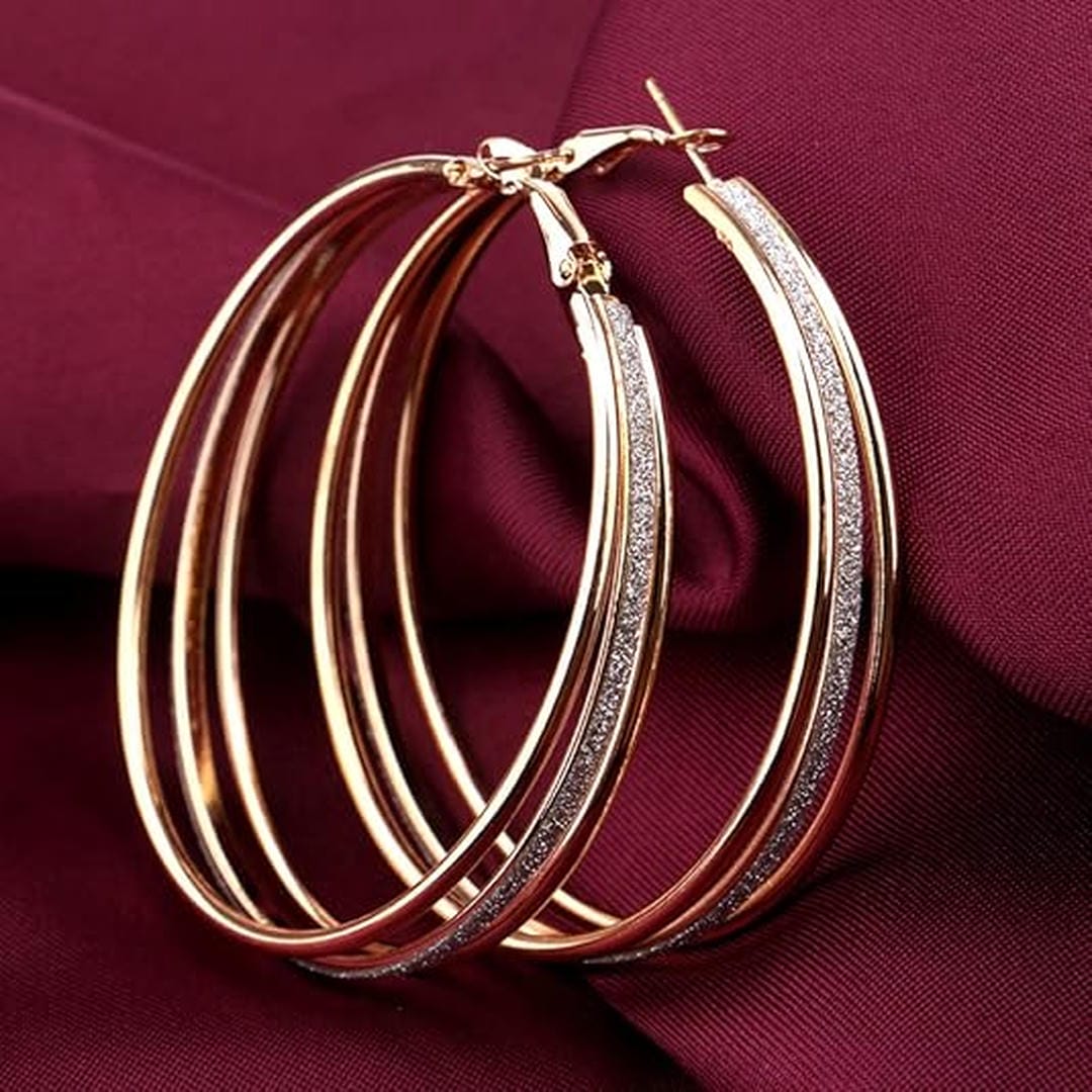 Boucles d'oreilles rétro en or