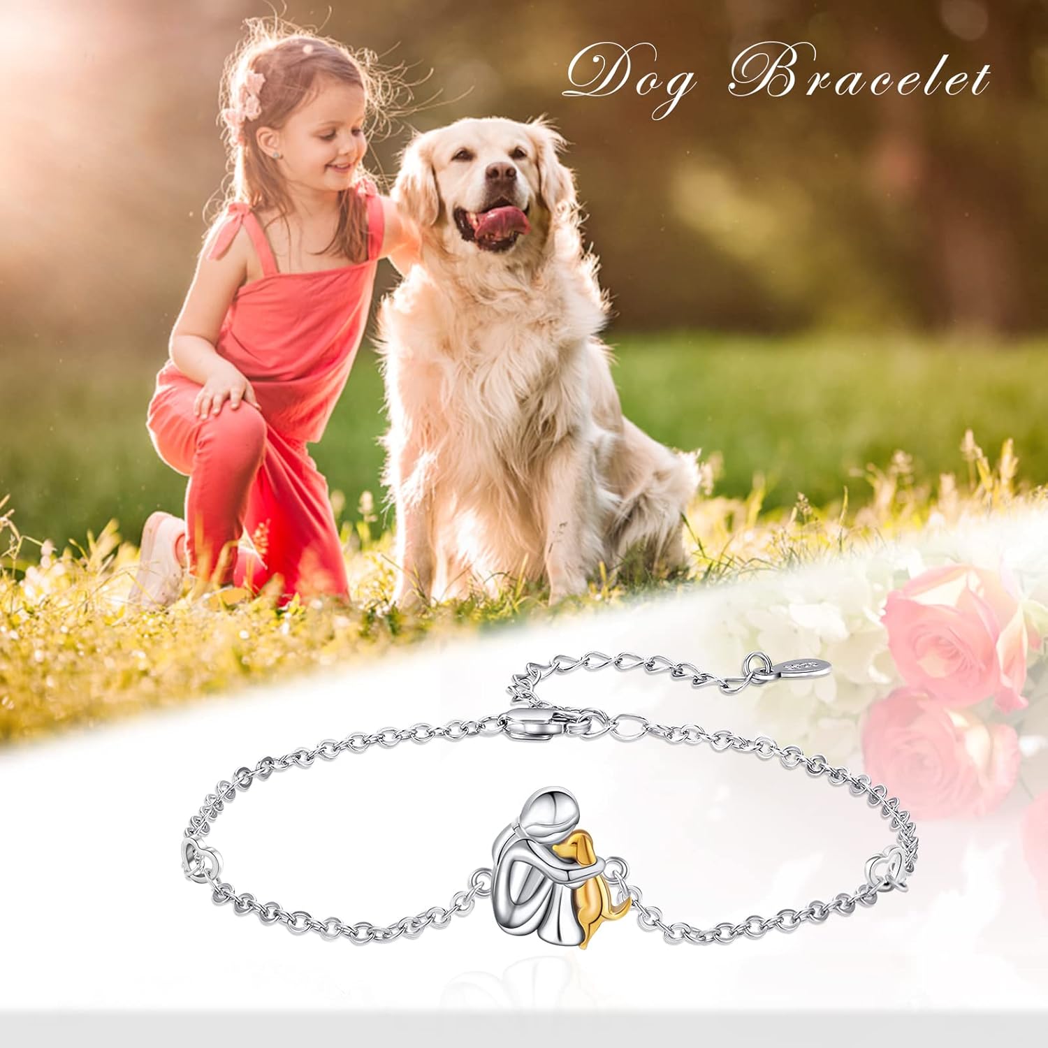 Bracelet ajustable de bonheur simple et charmant