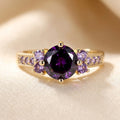 Bague Améthyste Accent en Or