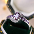 Bague en Cristal Violet Whisper Kierre