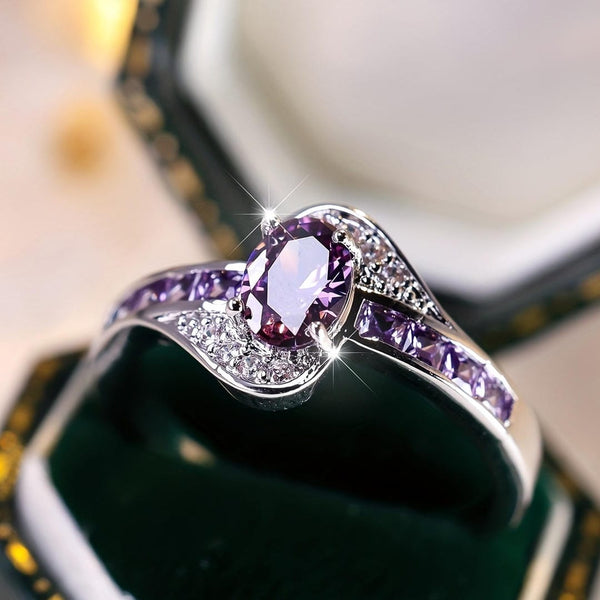Bague en Cristal Violet Whisper Kierre