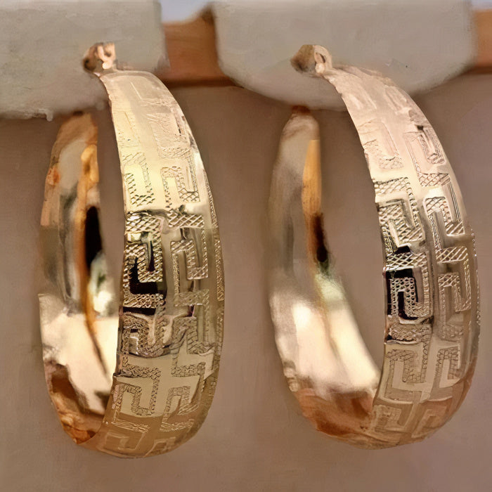 Boucles d'oreilles héritage en or remarquables