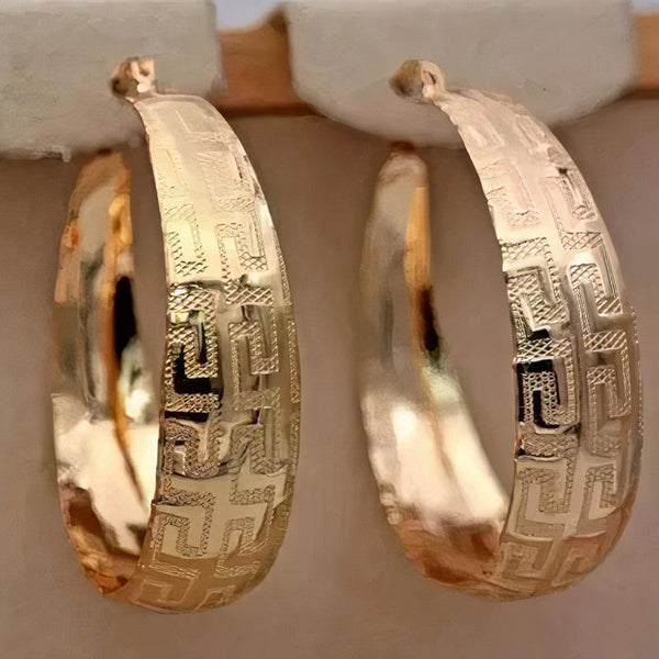 Boucles d'oreilles héritage en or remarquables