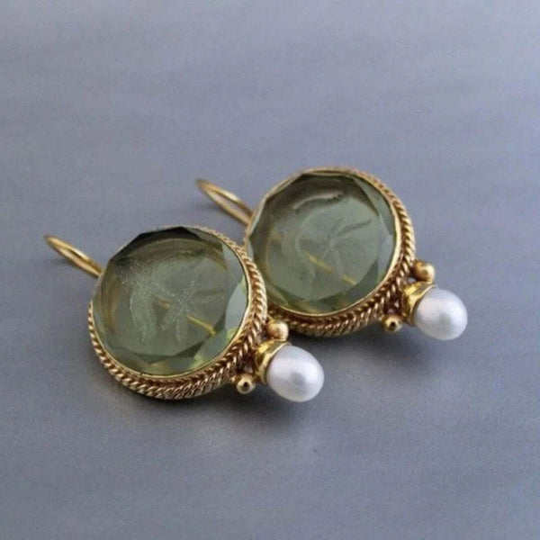 Boucles d'oreilles en jade ancien