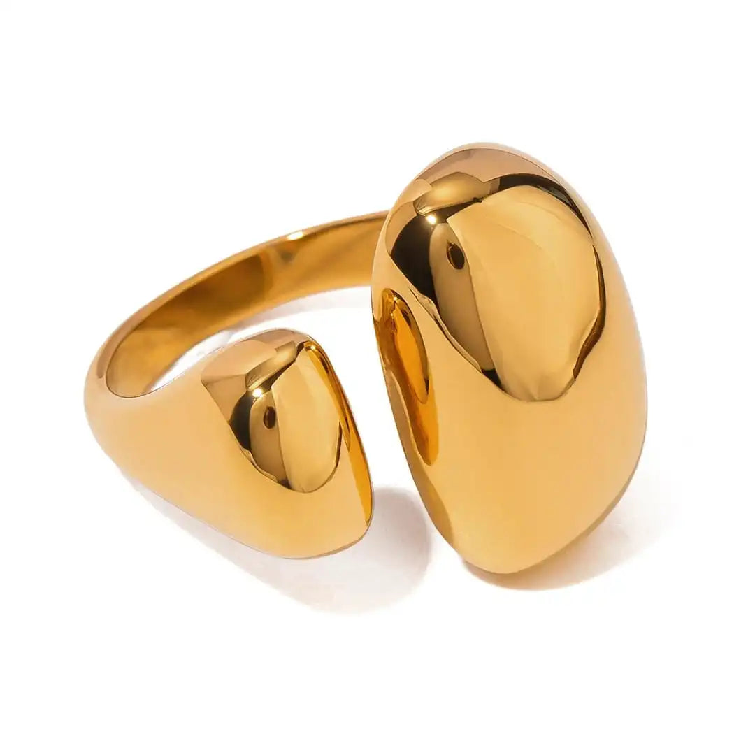 Bague en or minimaliste
