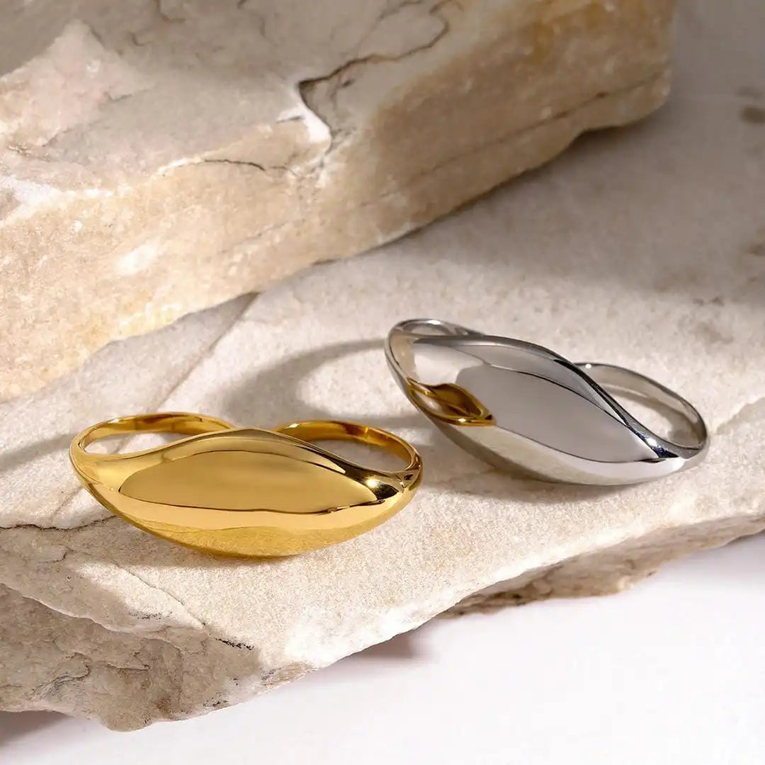 Bague double en or intemporelle