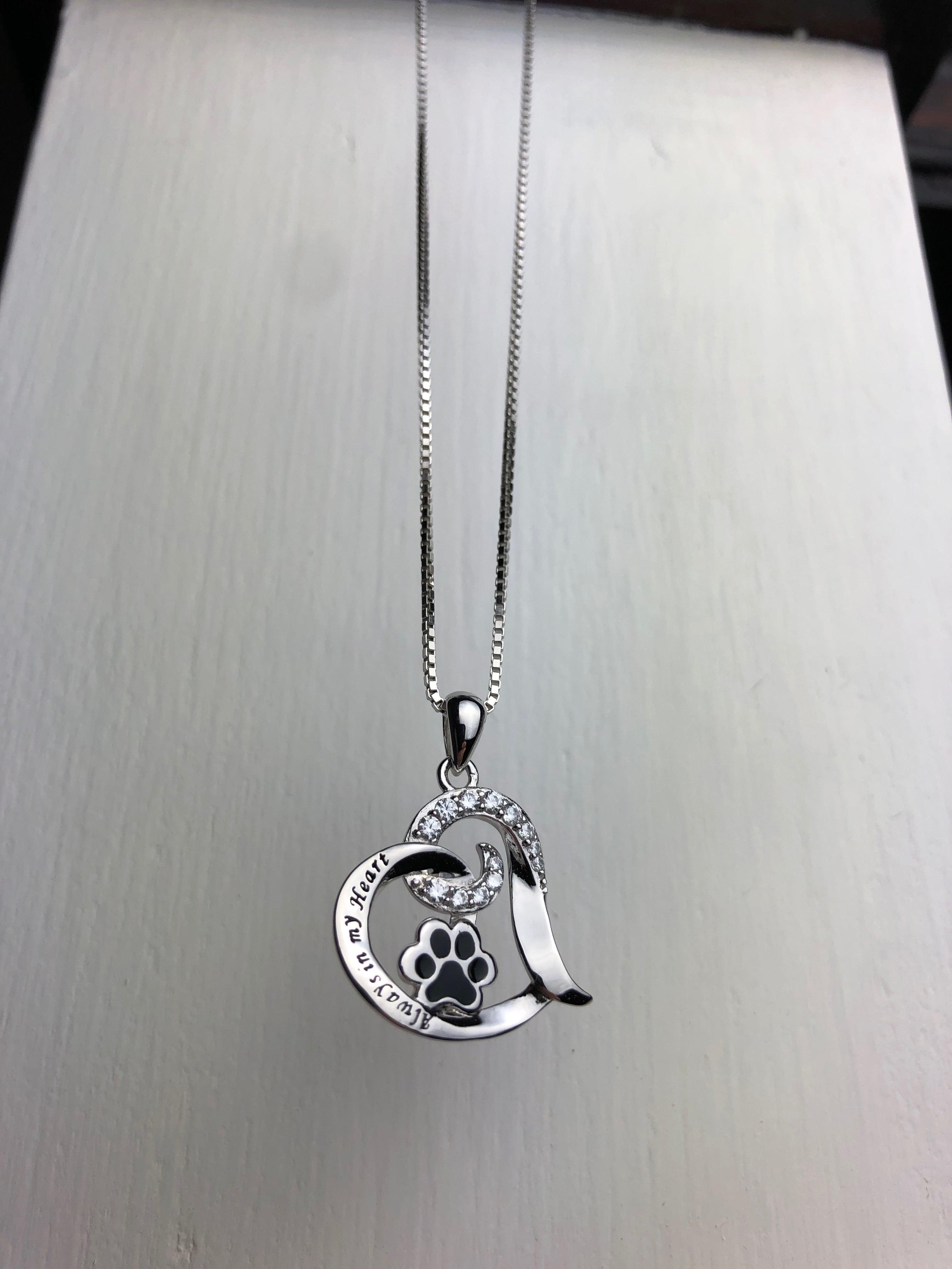 Collier en acier inoxydable en souvenir d'un chien élégant