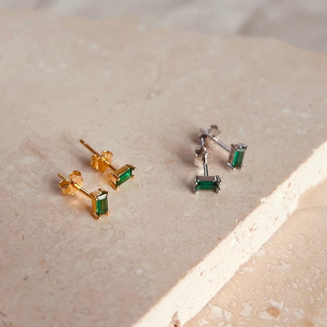 Boucles d'oreilles en cristal vert Hionta Smaragdi