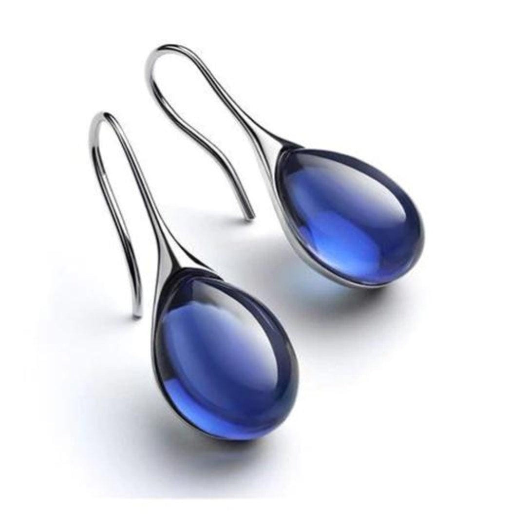 Boucles d'oreilles goutte en cristal minimalistes