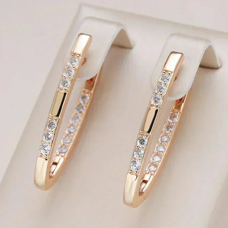 Boucles d'oreilles zircone exquises