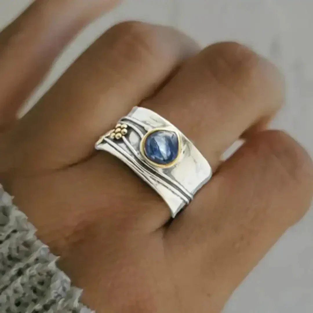 Bague de Méditation en Pierre Précieuse Bohème