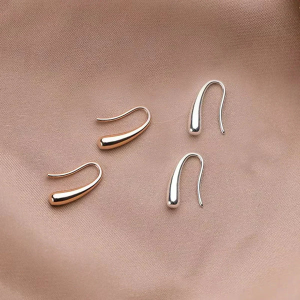 Boucles d'oreilles pendantes antiques dorées et argentées