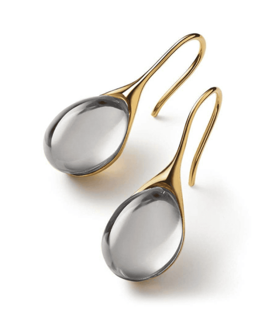Boucles d'oreilles goutte en cristal minimalistes