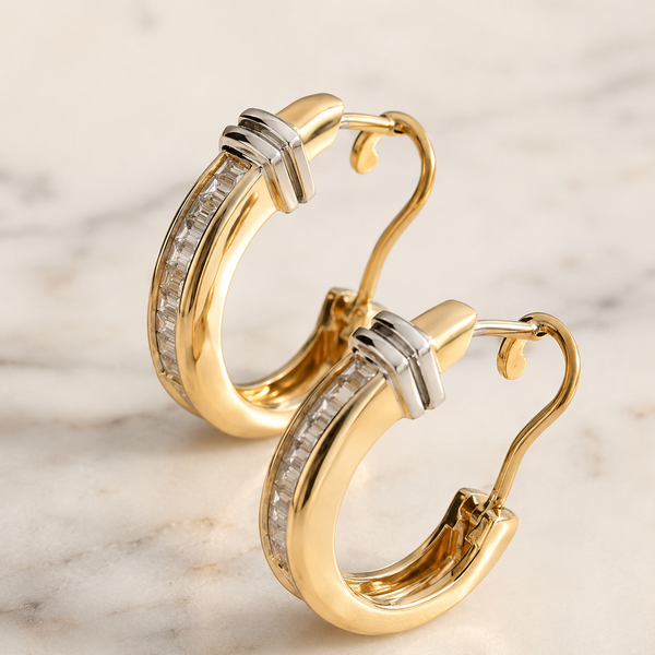 Boucles d'oreilles en or vintage Timantti