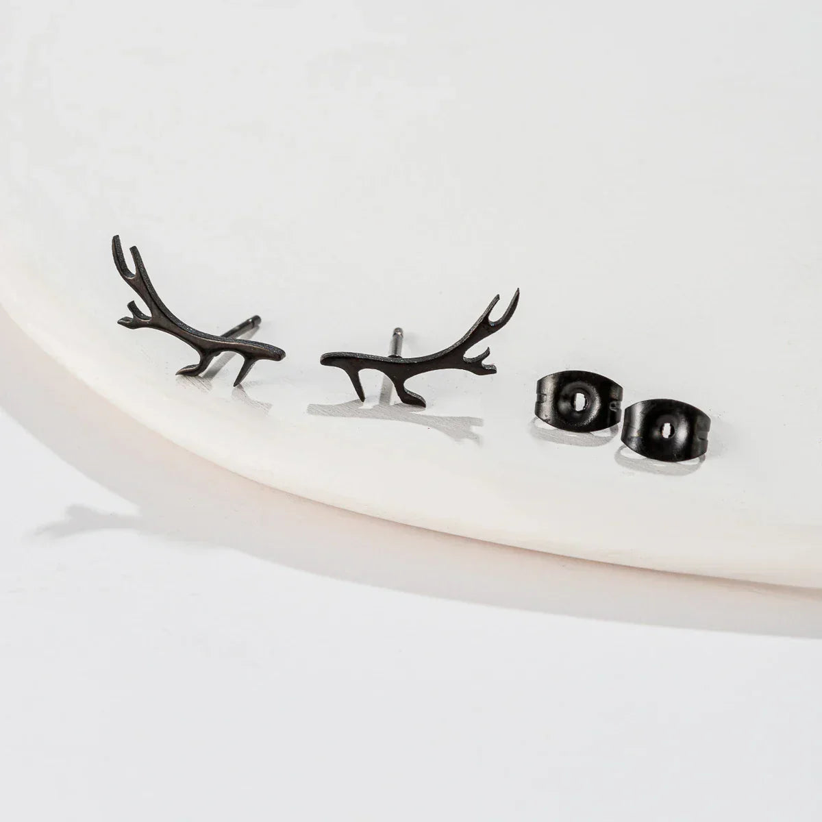 Boucles d'oreilles en forme de corne de cerf
