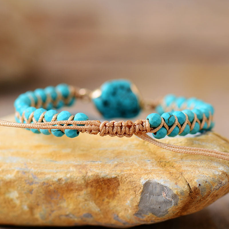 Bracelet en turquoise naturelle