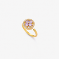 Bague Saphir Florale en Or