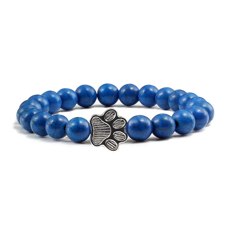 Bracelet Helmi patte en pierre naturelle design