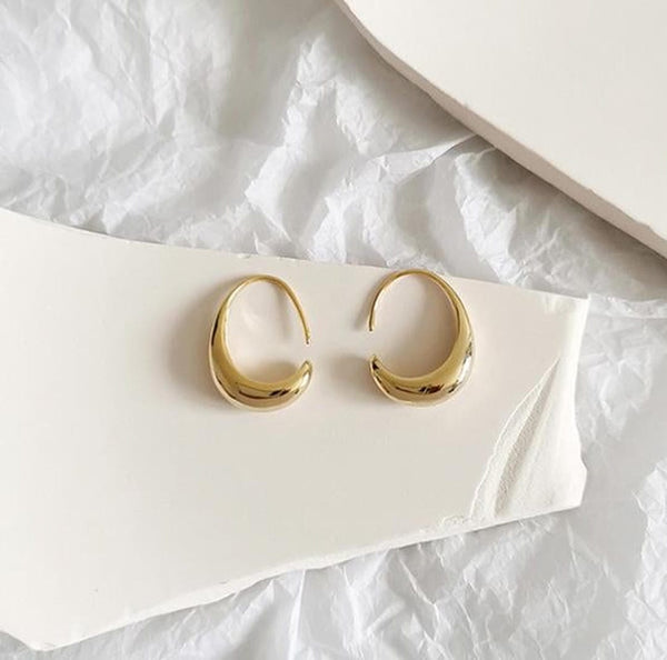 Boucles d'oreilles rondes en or et argent