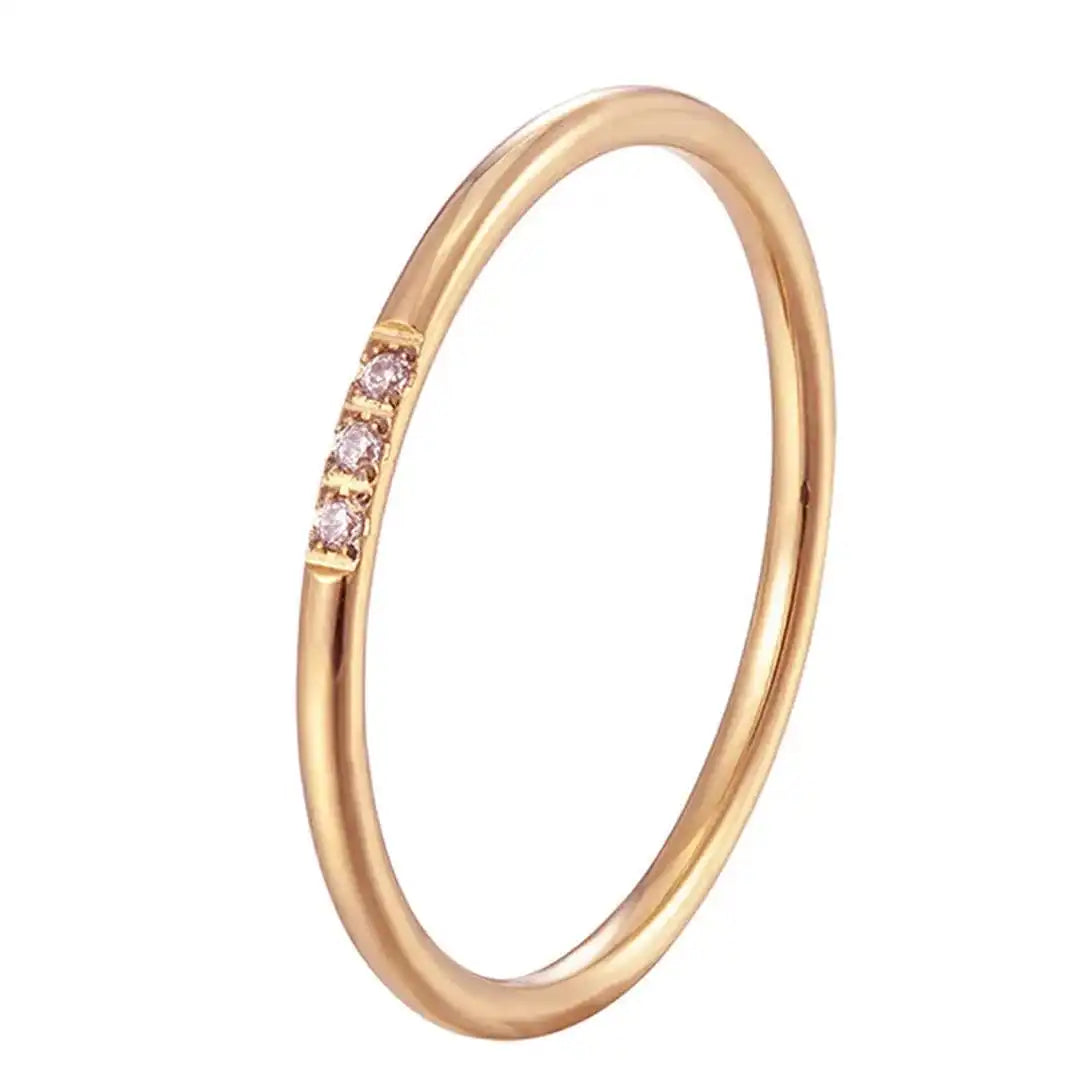Bague Empilable Hento Trois Pierres